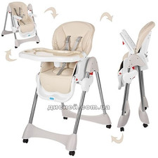 Стульчик M 3216-13 для кормления, бежевый